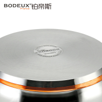 铂帝斯BODEUX 皇室系列 304不锈钢汤锅24cm五层加厚复底深汤锅高汤锅炖锅蒸锅炉灶通用