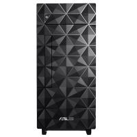 华硕(ASUS)碉堡S300MA 台式高性能娱乐家用商务高效学习办公电脑台式机主机套装 23.8英寸大屏显示器电脑套餐(G6400 8G 256G W10 WIFI)