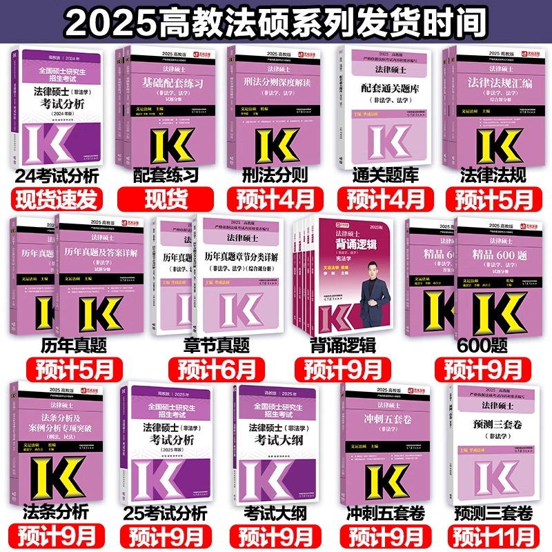 2025法硕配套通关题库[] [正版]高教版2025考研法律硕士联考法律法规汇编 法学非法学 24法硕考试大纲配套搭