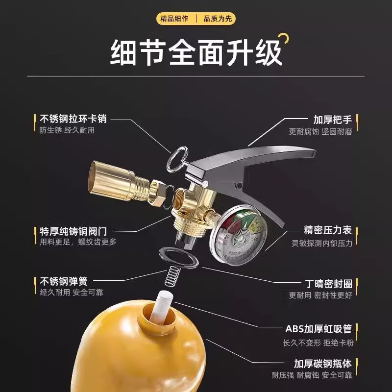 3M 灭火器 5kg手提D类金属灭火器高清大图