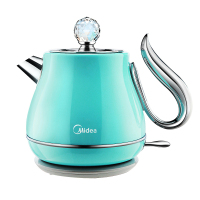 美的（Midea）电热水壶MK-SJ1201 自动断电 304不锈钢 家用多功能防干烧烧水壶 1.2L小容量