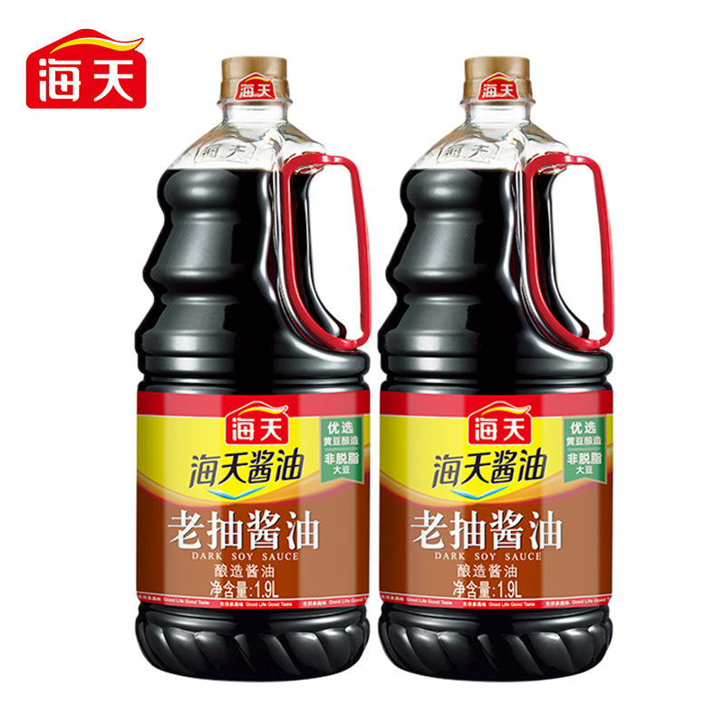 海天酱油 老抽酱油1.9L装 调味料 商用家用老抽 炒菜凉拌提鲜酿造酱油高清大图