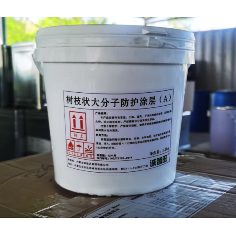 诚智旺 树枝状大分子防护涂层 白色 1.2+0.3kg/组高清大图