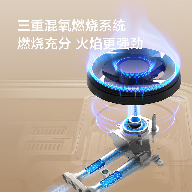 海信天然气燃气灶双灶台 家用台嵌两用5.2KW64%热效率灶具灶台JZT-E3高清大图
