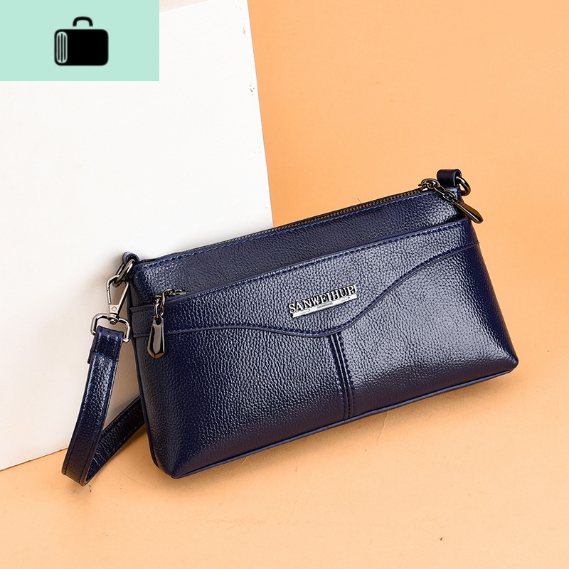 休闲女包新款2020春夏斜挎小包软皮中年妇女妈妈包手机零钱包婆婆NEW LAKE高清大图