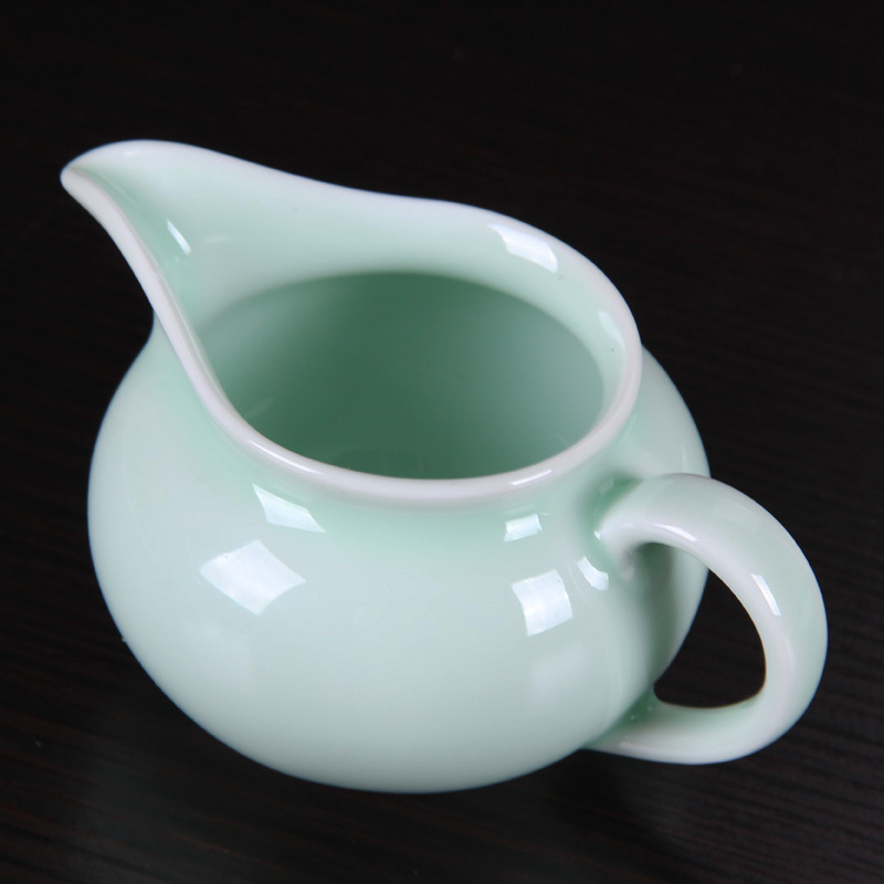 唐宏坊 简约青瓷功夫茶具套 装简约整套现代茶器茶壶茶杯盖碗