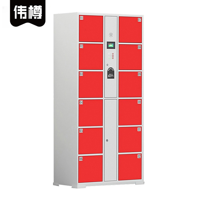 伟樽智能储物柜指纹识别12门850*460*1800mm台高清大图