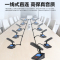惠度(HuiDu)YX-X8专业有线手拉手会议麦克风工程数字系统视像跟踪桌面方杆会议电容麦方管话筒一拖十