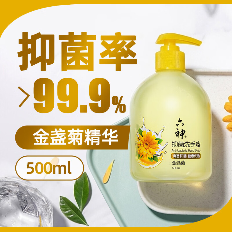 六神抑菌洗手液(金盏菊)500ml*2瓶 6901294202894*2高清大图