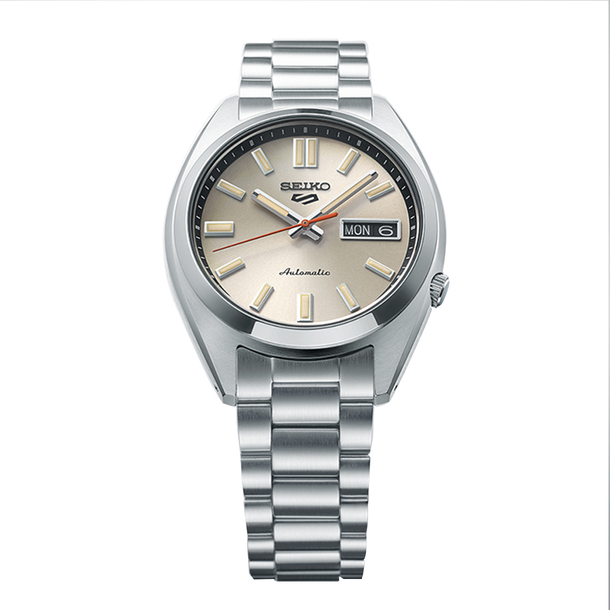 精工5号系列2024年新款运动复古百搭新时尚小表盘机械男表高清大图