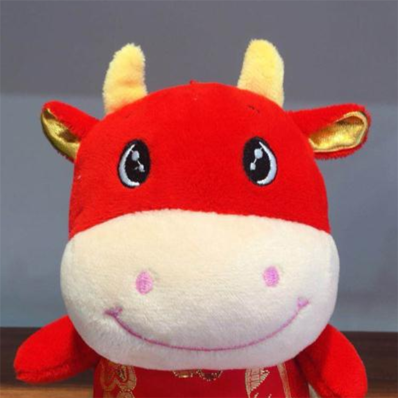 玩偶红色毛绒玩具18cm