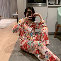 0415#春夏季冰丝卡通家居服套装_0415#_XXL