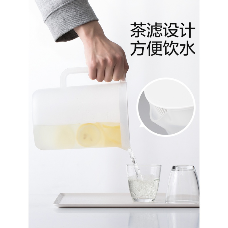 茶花冷水壶塑料家用大容量凉杯耐热耐高温凉水杯装水瓶茶壶凉水壶_312高清大图