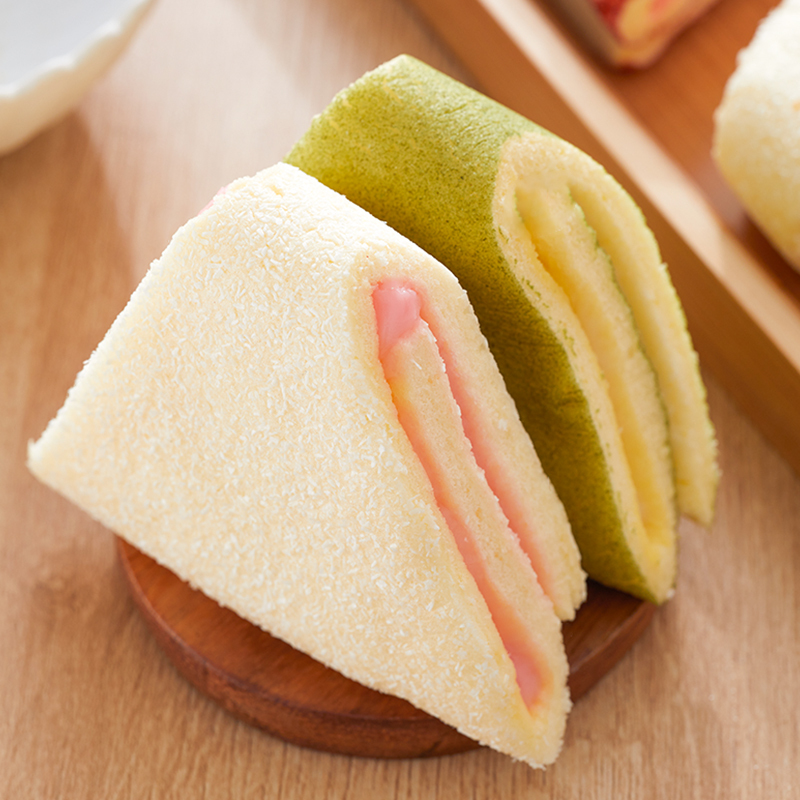 休闲农场三明治蒸蛋糕白桃味2kg*1 苏宁自营零食营养代餐夹心毛巾卷休闲零食整箱夹心糕点饱腹小面包蒸蛋糕下午茶