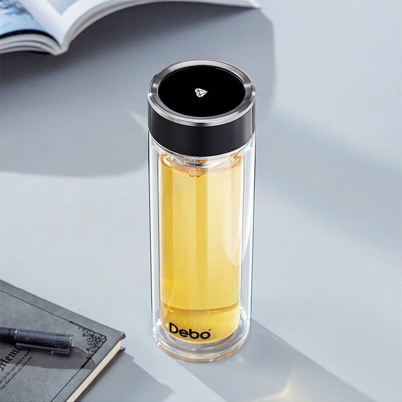 德铂(Debo)斯托尔玻璃杯双层加厚320ml茶水杯DEP-910图片