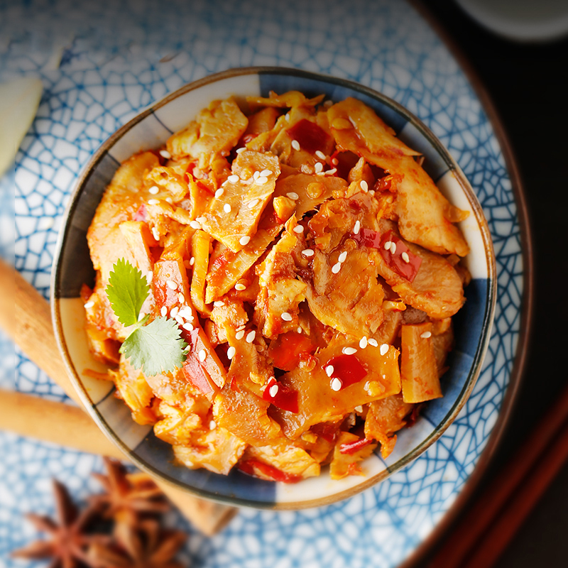 科尔沁 休闲零食 干筋食族 128g 风干牛肉(辣)+牛板筋(香辣) 混合装