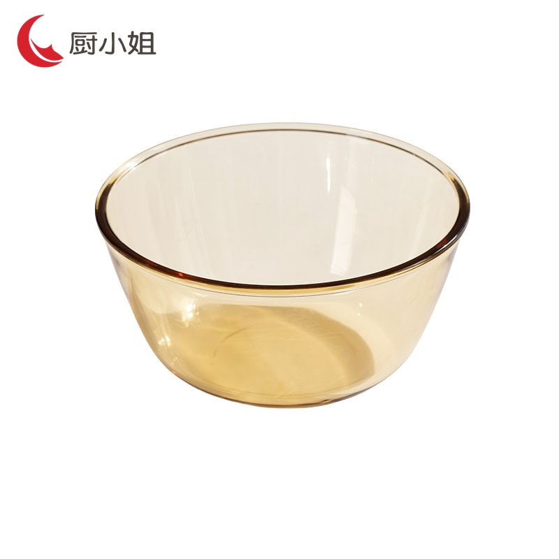 厨小姐加厚琥珀色玻璃沙拉碗1100ml/HP1100个