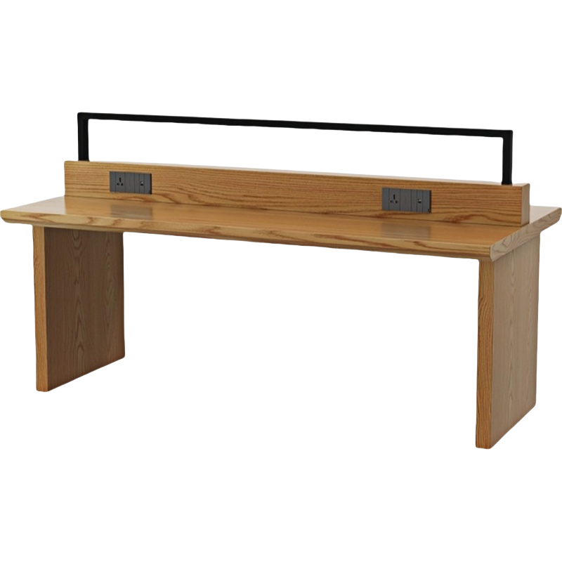 演发 实木办公桌四人 个高清大图