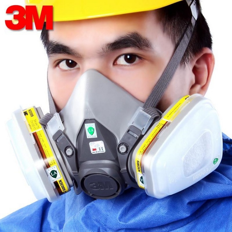 囍诺 3M 防毒套装 P100防护过滤各类颗粒物焊接烟等 6200半面具+2片2091CN滤棉高清大图
