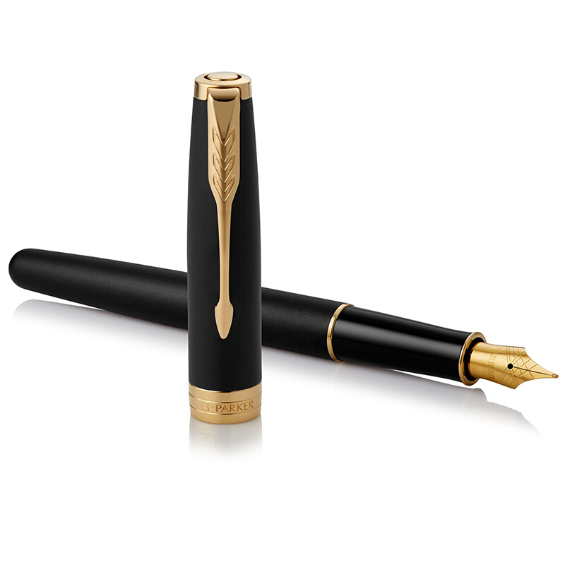 派克(PARKER) 2015卓尔磨砂黑杆金夹 墨水笔 钢笔(Z)