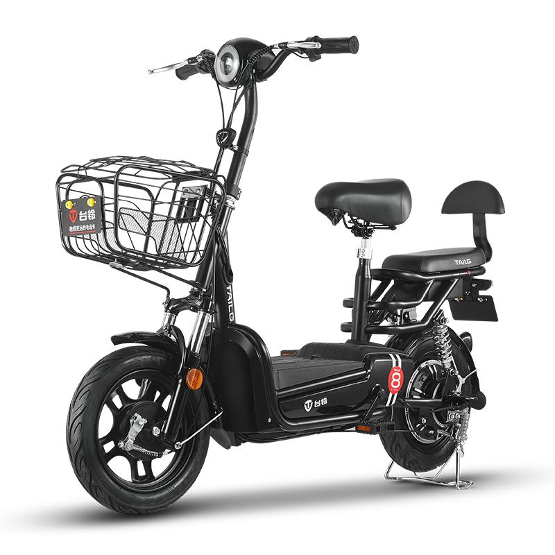 台铃tailggs8新国标电动自行车成人踏板真空胎电动车家用代步电瓶车