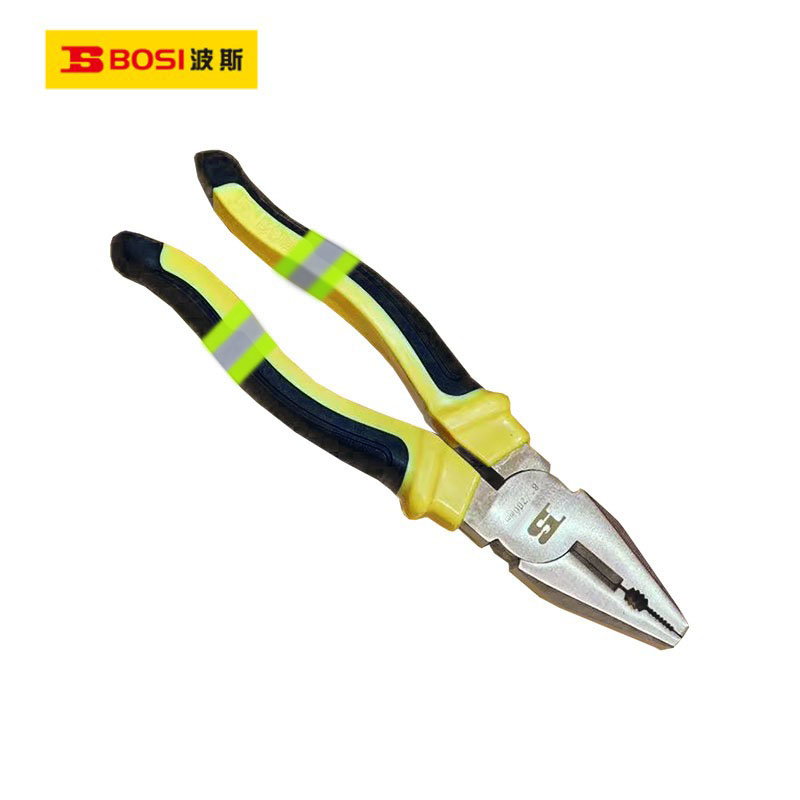 波斯(BOSI) 荧光系列防爆钢丝钳 8寸/200mm 把高清大图