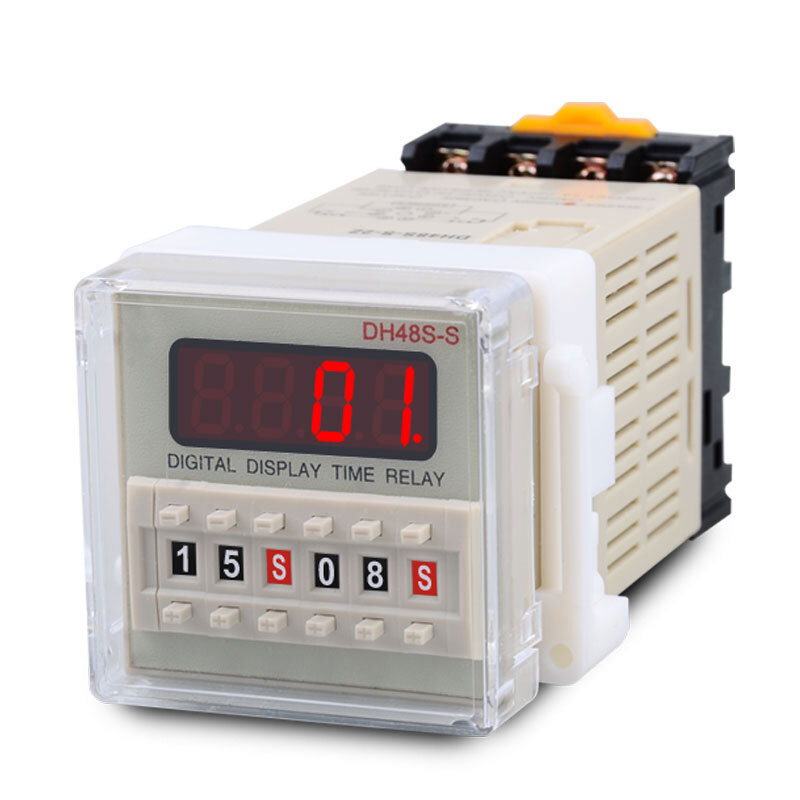 dacom定制dh48ss2z数显时间继电器220v2组循环继电器