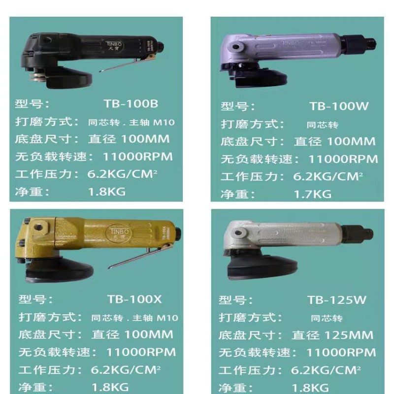 SATDA气动角磨机TB-100,223*196*93,一把高清大图