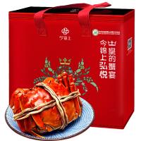 [活蟹]今锦上弘悦系列 大闸蟹实物鲜活礼盒9 公蟹4.3-4.7两 母蟹2.7-3.0两 4对8只装螃蟹礼盒 河鲜水产