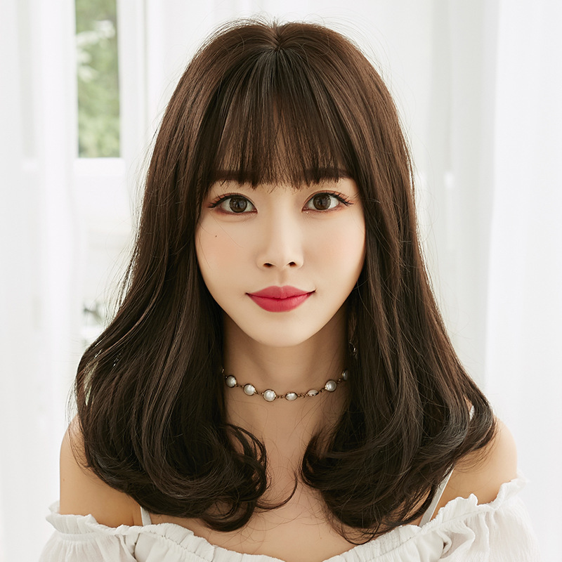 假发女自然逼真内扣蓬松卷发大波浪化纤假发头套