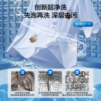 海尔(Haier)8公斤 家用 全自动波轮洗衣机 自编程 速洗 除菌 洗漂脱可调 消费补贴 清新换风XQB80-Z606