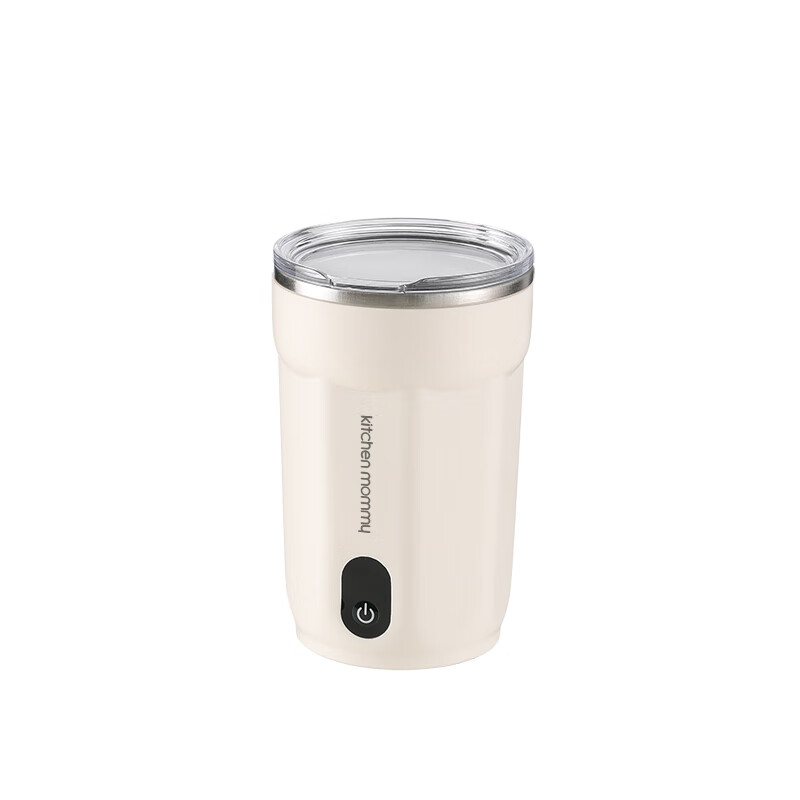 厨创妈咪(kitchen mommy)家用全自动咖啡杯搅拌杯KT-JB-300WHT 米白色 400ml高清大图