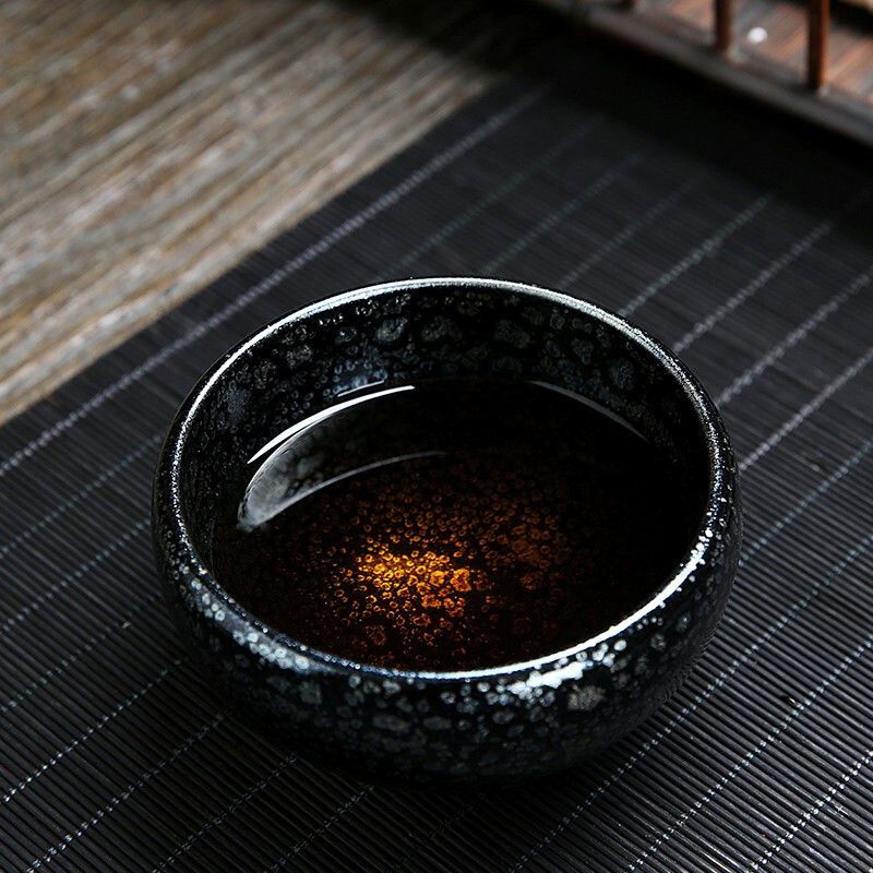 苏宁放心购建阳建盏茶杯茶盏天眼原矿铁胎油滴窑变天目釉中式主人单杯