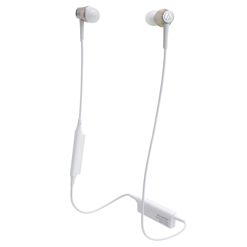 Audio Technica/铁三角 ATH-CKR55BT 无线蓝牙线控入耳式颈挂耳机