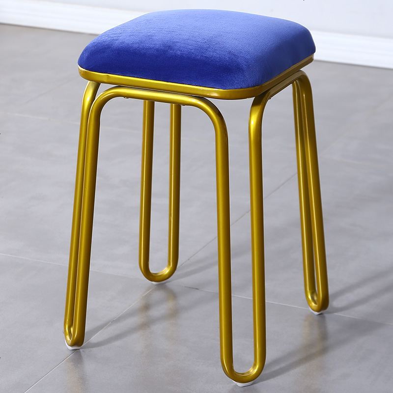 北欧铁艺圆凳子客厅家用换鞋凳化妆卧室梳妆凳美甲奶茶凳试衣间凳视频