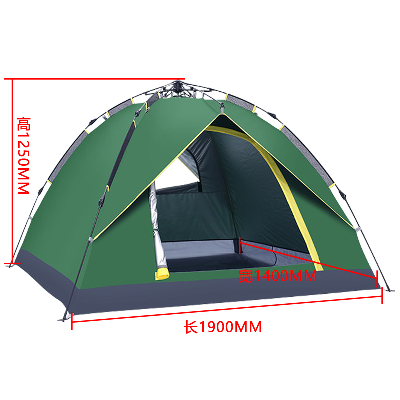 龙之腾双人速开防雨帐篷190*140cm高清大图