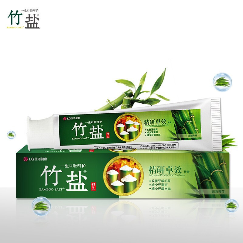 LG竹盐精研卓效牙膏170g*6支 减少牙龈出血 改善牙龈问题 减少牙菌斑 口气清新