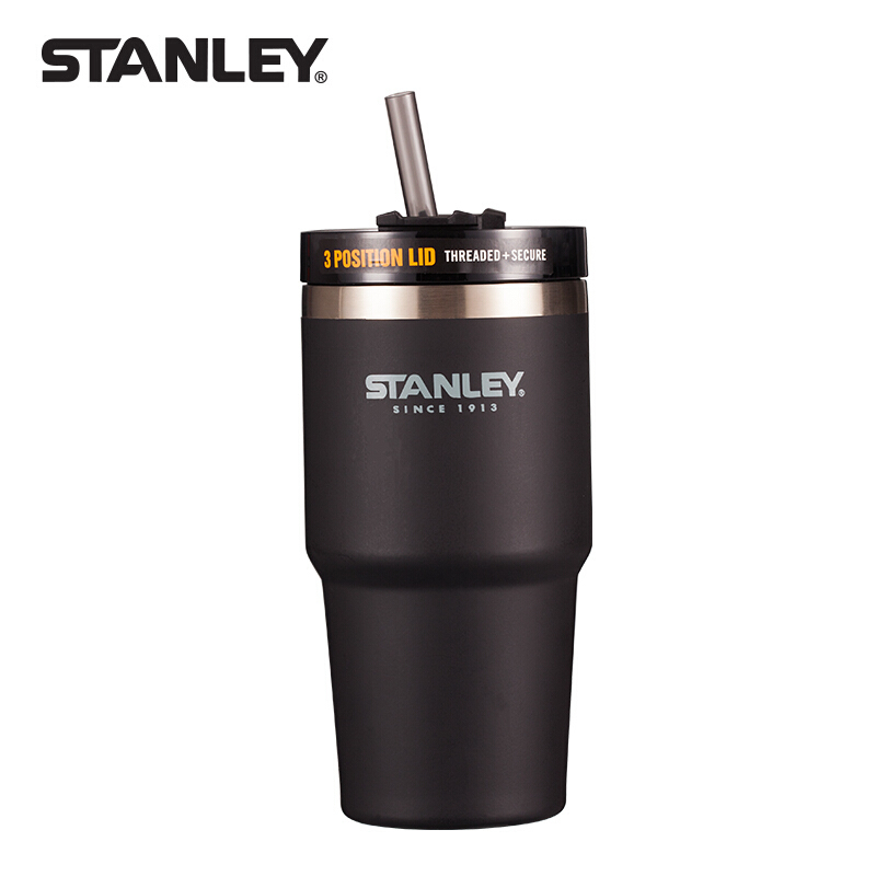STANLEY史丹利吸管杯成人不锈钢保温杯男女时尚情侣水杯车载杯便携咖啡杯680ml