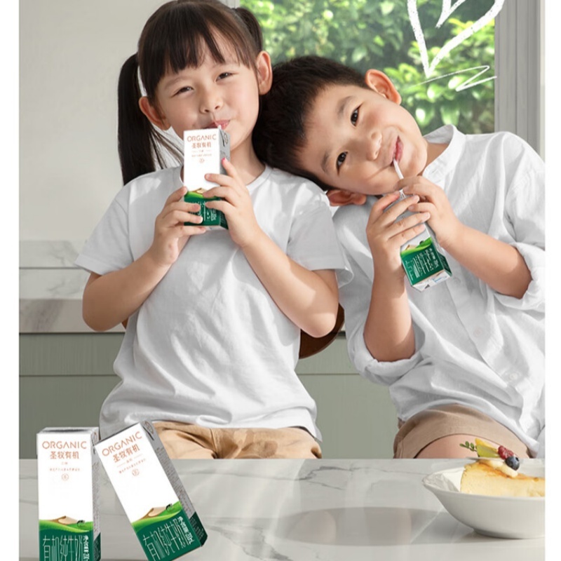 蒙牛|圣牧有机纯牛奶(品醇)200ml×12高清大图