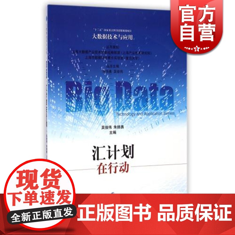 汇计划在行动/大数据技术与应用 十二五国家重点图书出版规划项目 吴俊伟 开山之作 先进技术 工业技术 上海科技 世纪出版高清大图