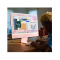 Apple iMac 24英寸 4.5K屏 八核M1芯片(8核图形处理器) 8G 256G SSD 一体式电脑主机 黄色