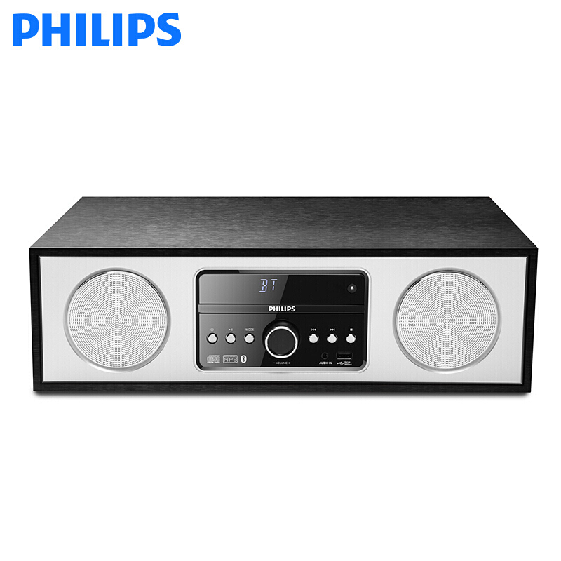 飞利浦(PHILIPS) 迷你组合音响 台式蓝牙电脑音箱 CD播放机苹果音响 DTM390