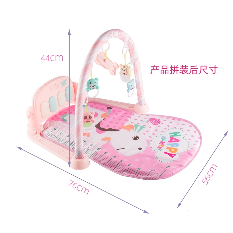 婴儿玩具婴儿健身架器脚踏钢琴智扣0-3-6月健身架