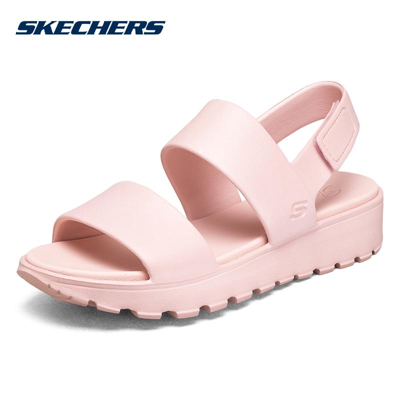 Skechers斯凯奇2021春季新款女子运动休闲魔术贴露趾凉鞋111054