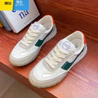 聚范帆布鞋女2023年新款百搭休闲板鞋小白鞋女运动鞋软底轻便女鞋 绿色 38