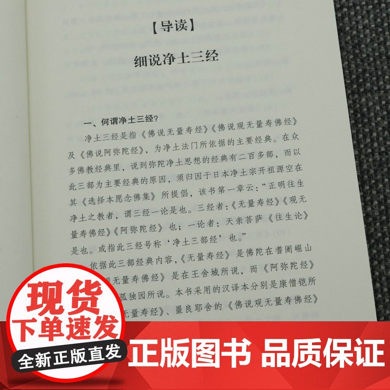 佛学经典100句:净土三经 佛说阿弥陀经 佛说无量寿经 观无量寿佛经书籍高清大图
