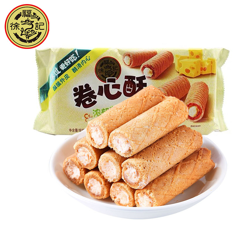 [4件5折/10件3.9折]徐福记卷心酥105g 鸡蛋卷报价_参数_图片_视频_怎