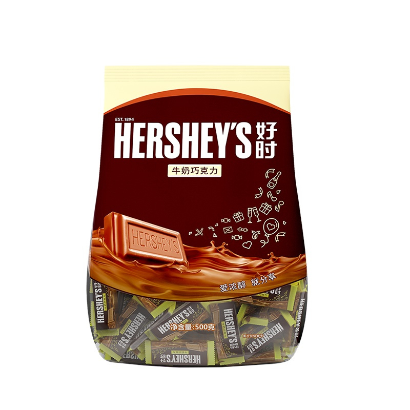 好时(HERSHEY’S) 巧克力 牛奶味500g(排块)