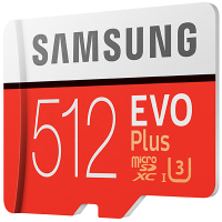 三星(SAMSUNG) microSD存储卡 512GB 读取100MB/s 4K 高性能 Switch 无人机 TF卡