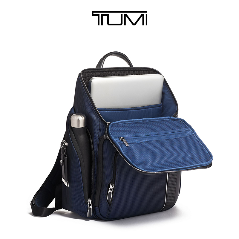 TUMI途明 ARRIVE’系列 时尚色彩拼接设计男士双肩背包 025503013NVY3-蓝色